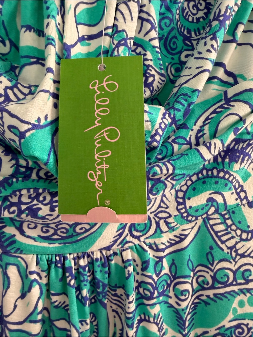 NWT Lilly Pulitzer Holbrook Strapless Maxi Dress in
"Montauk Seafoam Green" - Picture 6 of 13